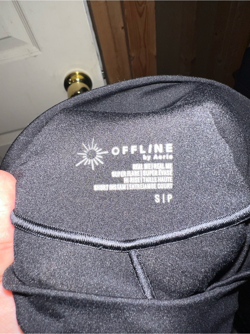 Offline by aerie black crossover super flare leggings - Picture 4 of 4